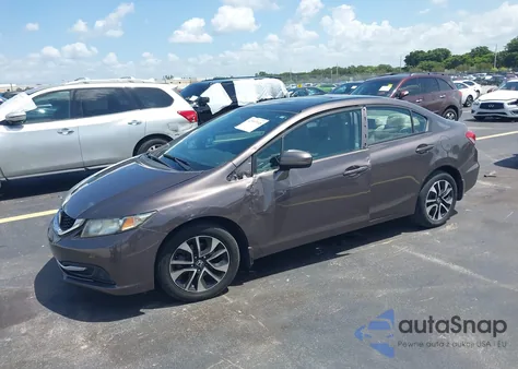 2015 Honda Civic Ex из США, поврежденный, VIN 19XFB2F82FE022966